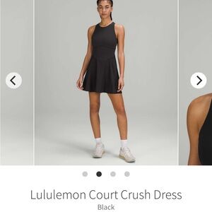 lululemon athletica Court Crush Black Dress